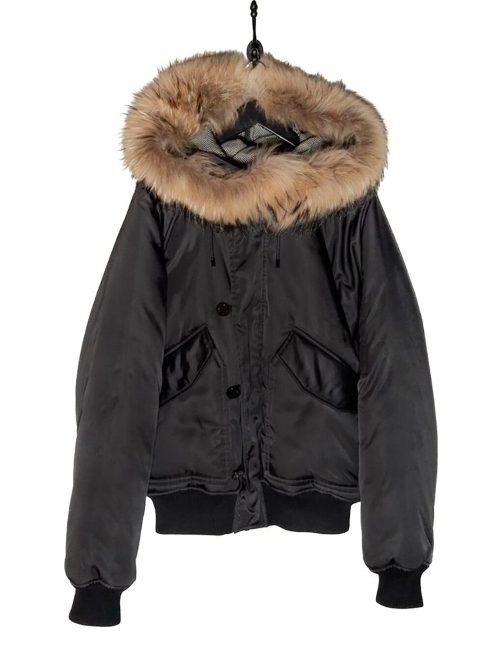 Louis Vuitton x Nigo Black LV Made Mountain Raccoon Trim Bomber Jacket